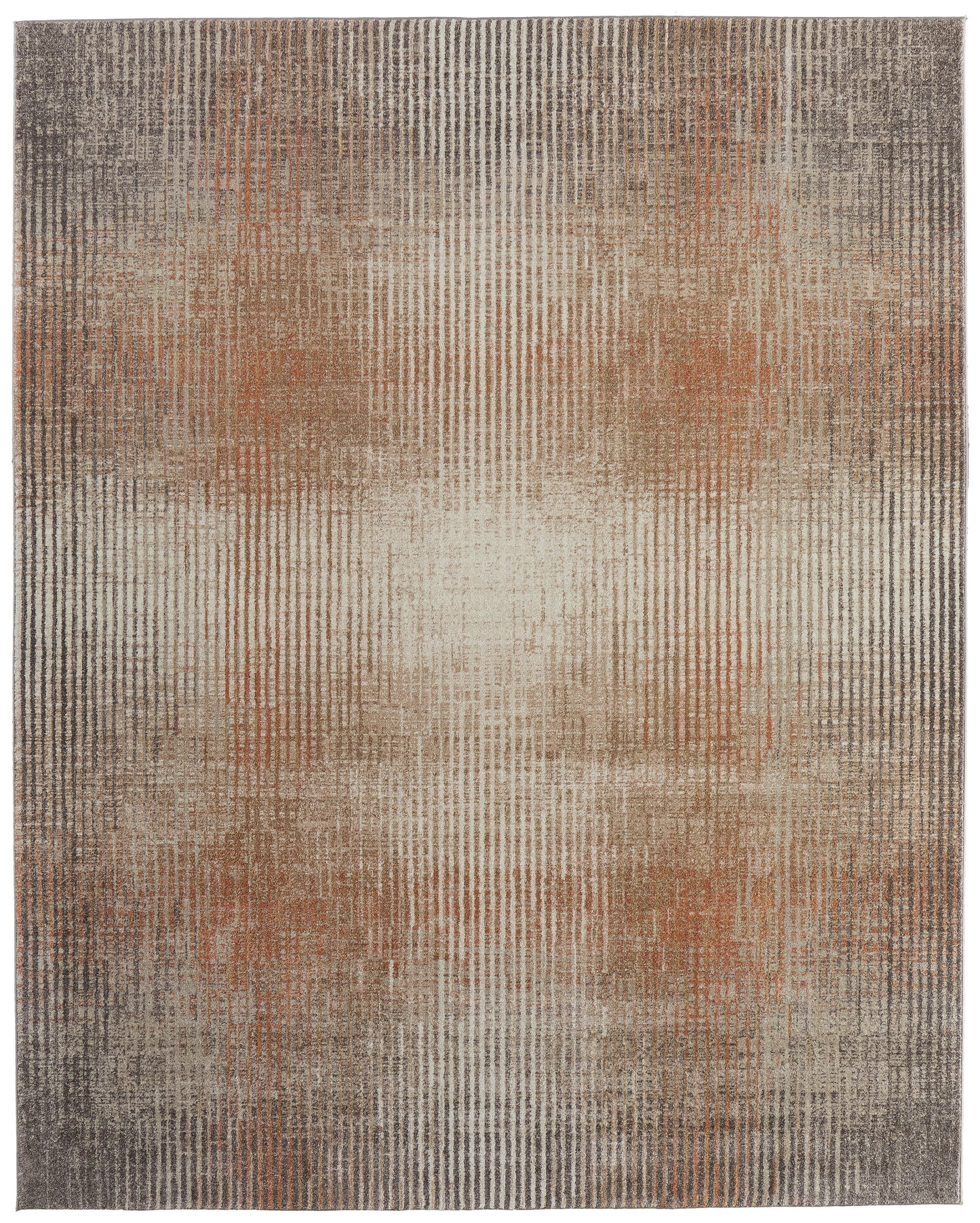 Eden Modern Abstract, Ivory/Taupe/Pink