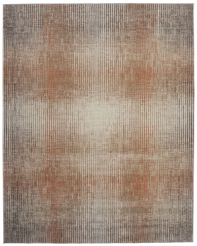 Eden Modern Abstract, Ivory/Taupe/Pink