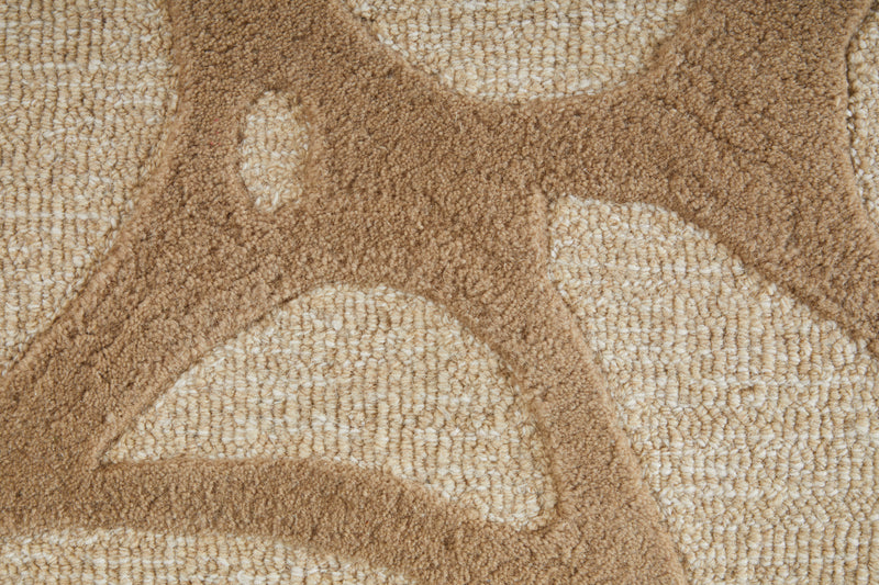 Kimball Transitional Abstract, Ivory/Brown/Tan