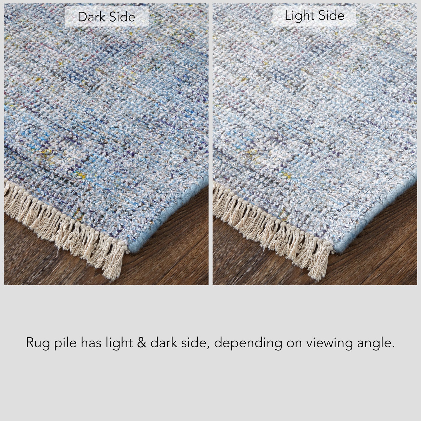 Caldwell Transitional Distressed, Blue/Ivory