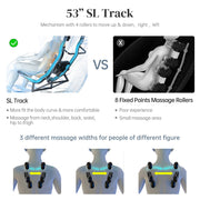 Massage Chair, Zero Gravity Shiatsu Massage Chairs Full Body And Recliner Sl-Track Massage Chair With Bluetooth Speaker, Anion, Thai Stretch, USB Charing, Heating And Foot Roller Massager - Black
