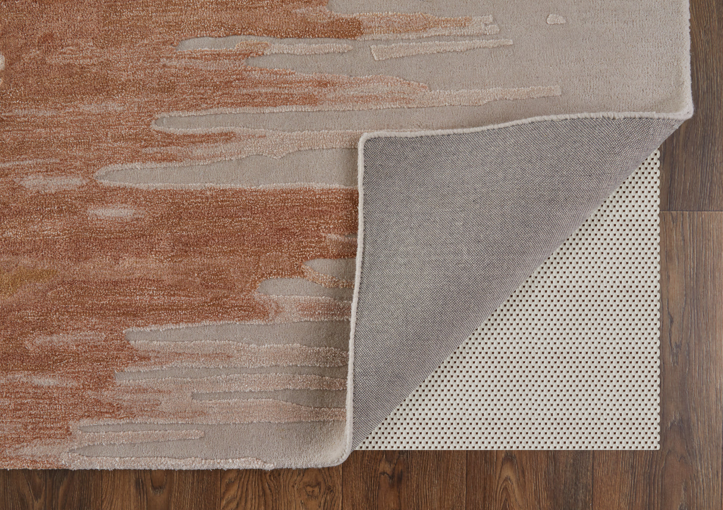 Anya Transitional Abstract, Red/Brown/Orange