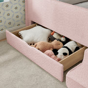 Safe Kids Bed With Guardrails And Storage