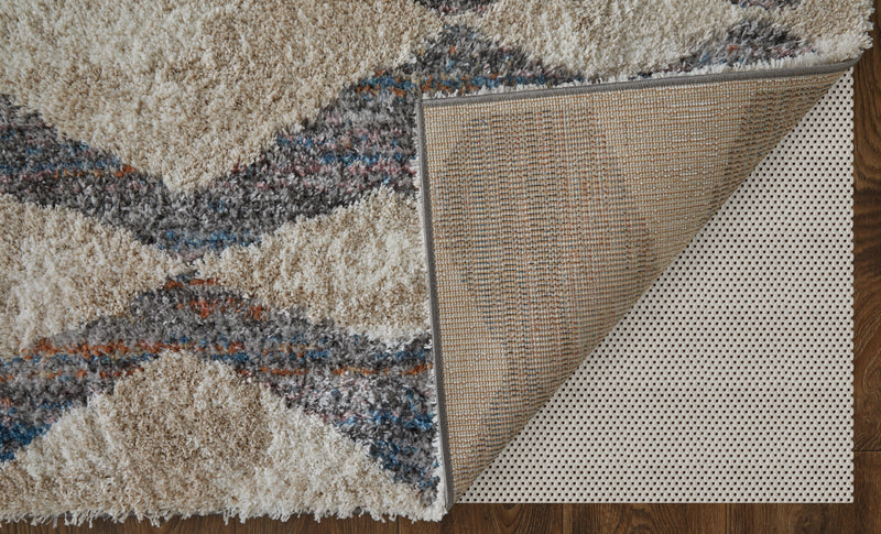 Mynka Transitional Diamond, Tan/Ivory/Blue
