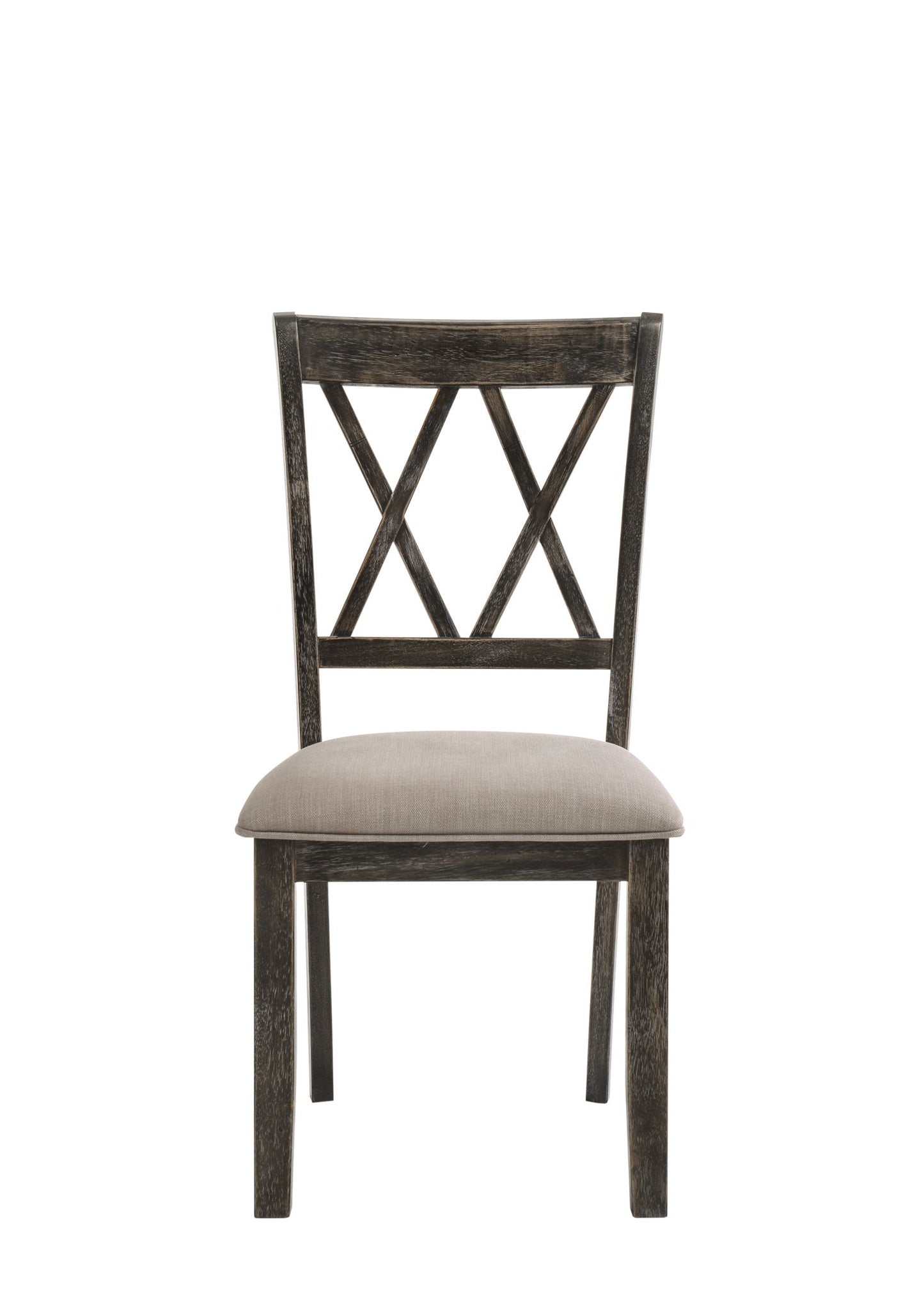 Claudia II - Weathered 7 Pieces Dining Room Set - Gray