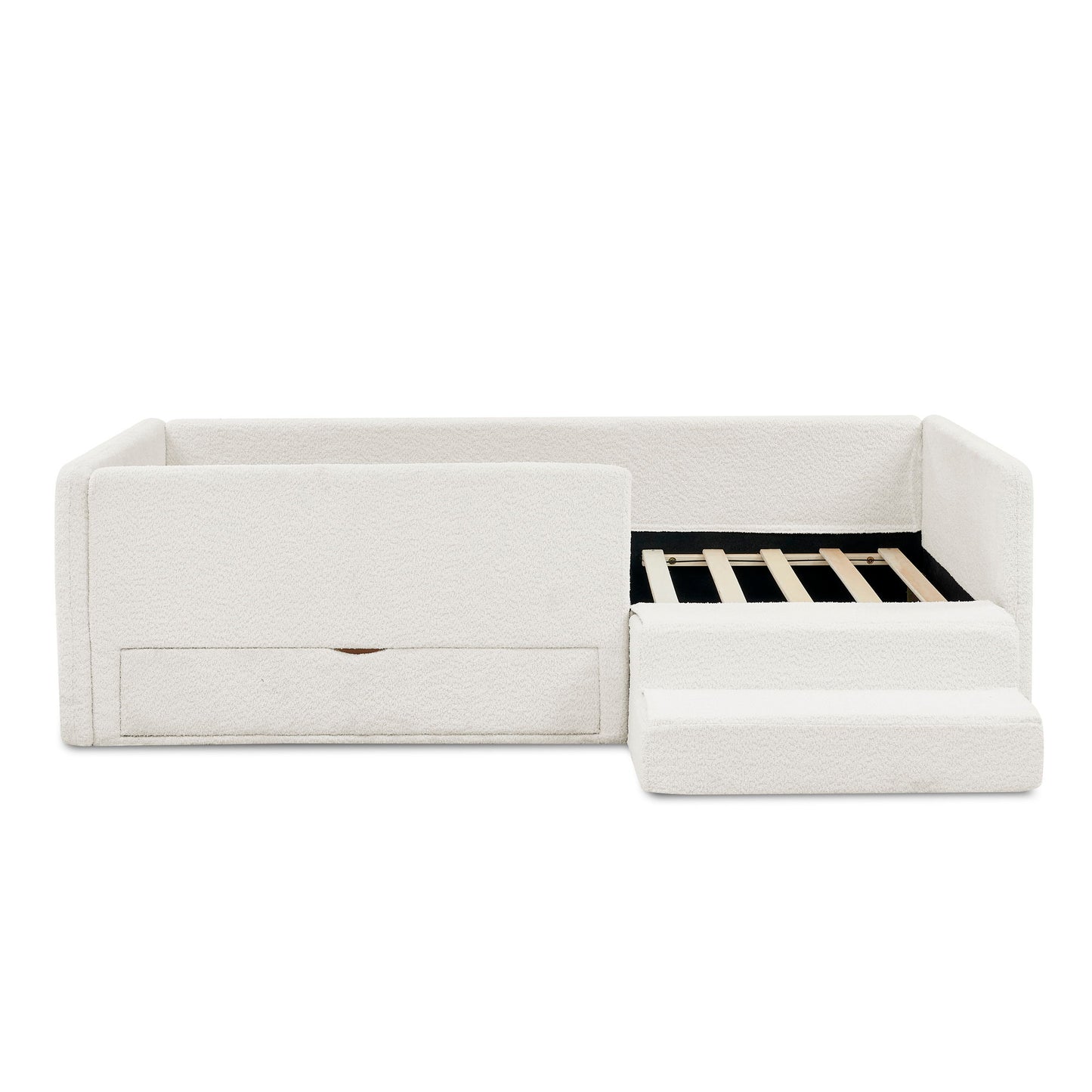 Safe Kids Bed With Guardrails And Storage