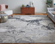 Astra Transitional Abstract, Gray/Ivory
