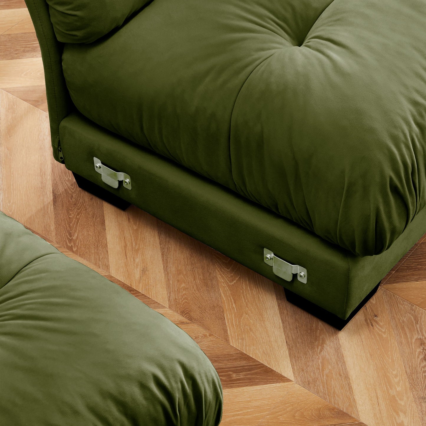 Super Comfort Oversized Modular Sectional Sofa With Movable Ottoman