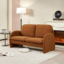 Switch Loveseat Sofa Small Couch For Living Room, Sherpa Fabric Upholstered Loveseat Sofa Couch, Small Loveseat Sofa For Apartment, Bedroom 3 image