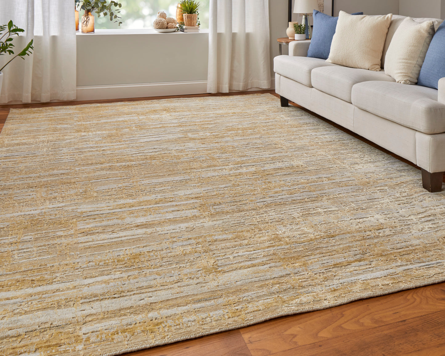 Eastfield Modern Abstract, Yellow/Ivory/Gold