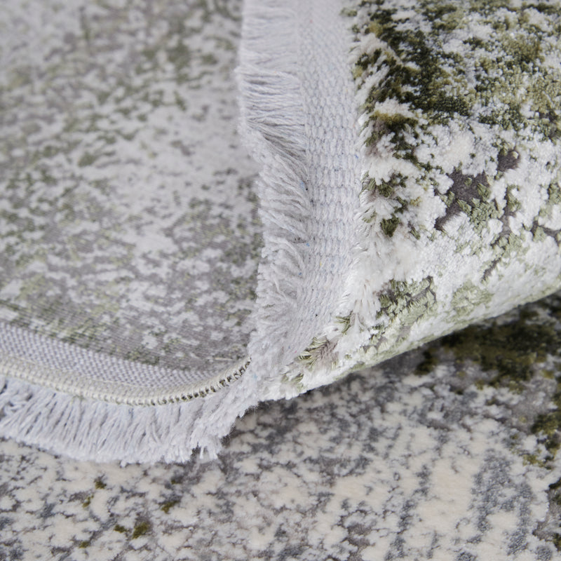 Cadiz Modern Ikat, Gray/Green/Silver