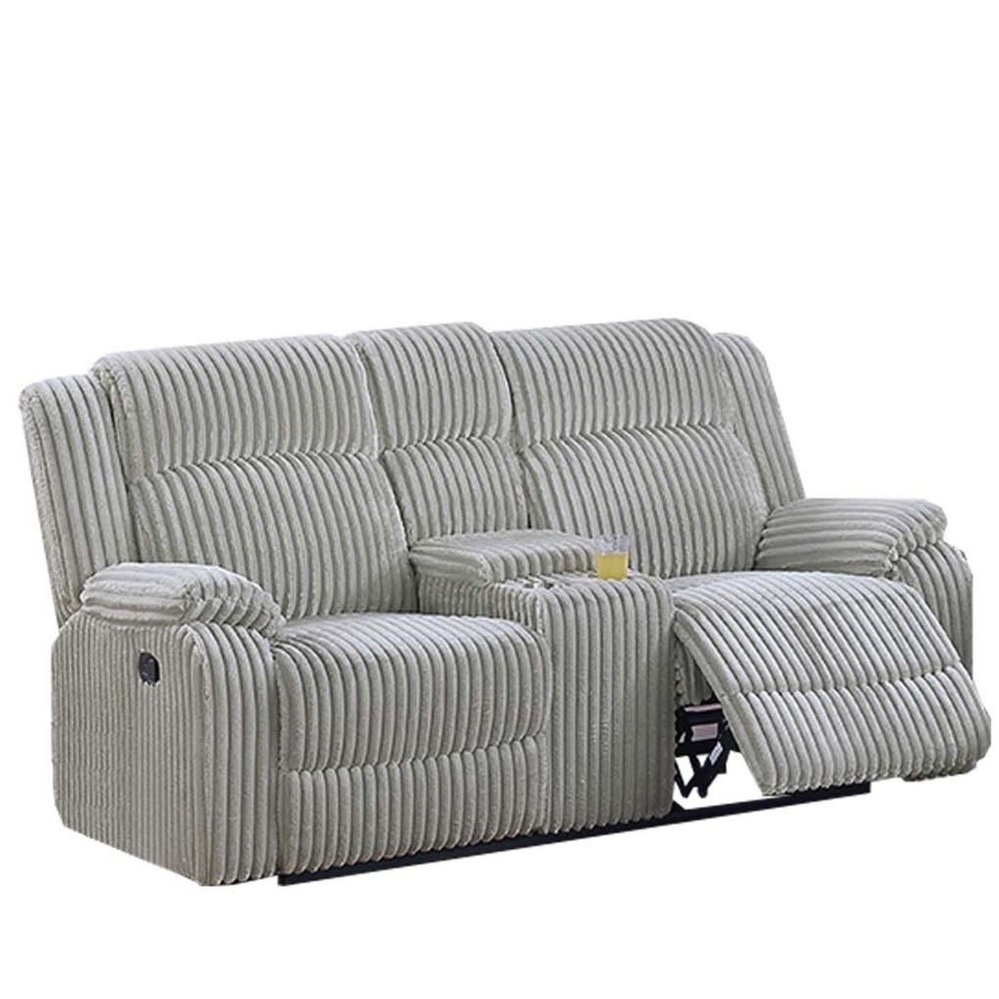 Modern Living Room Set With Pillow Arms