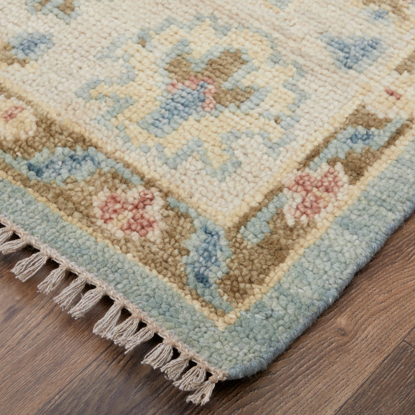 Fillmore Transitional Floral & Botanical, Blue/Ivory/Yellow