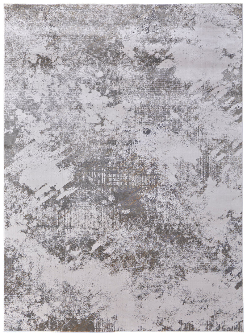 Waldor Modern Abstract, Gray/Silver/Taupe