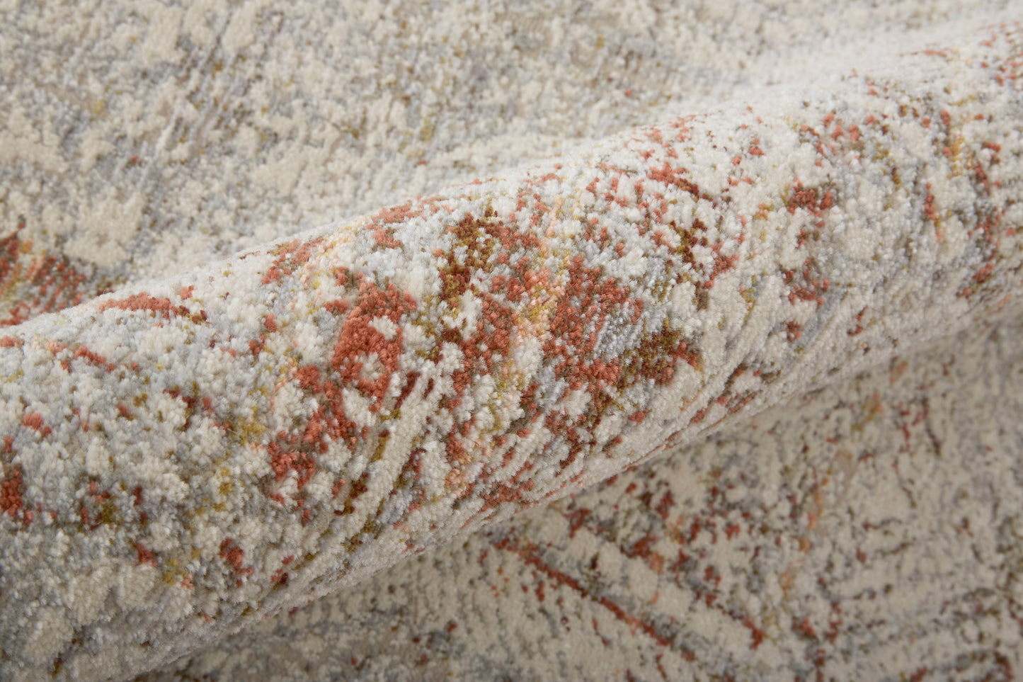 Kaia Transitional Distressed, Tan/Ivory/Orange
