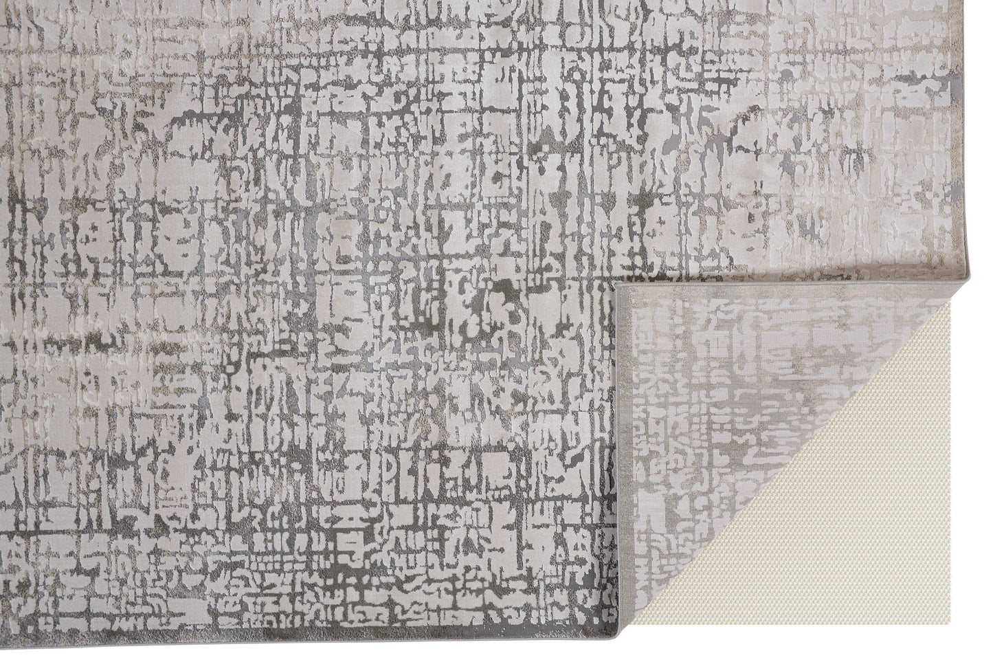 Prasad Modern Abstract, Gray/Ivory