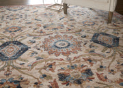 Pearson Traditional Medallion, Ivory/Red/Blue