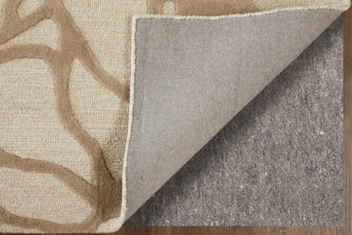 Kimball Transitional Abstract, Ivory/Brown/Tan