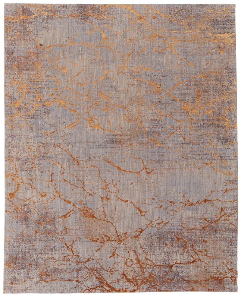 Pryor Modern Abstract, Gold/Brown/Gray