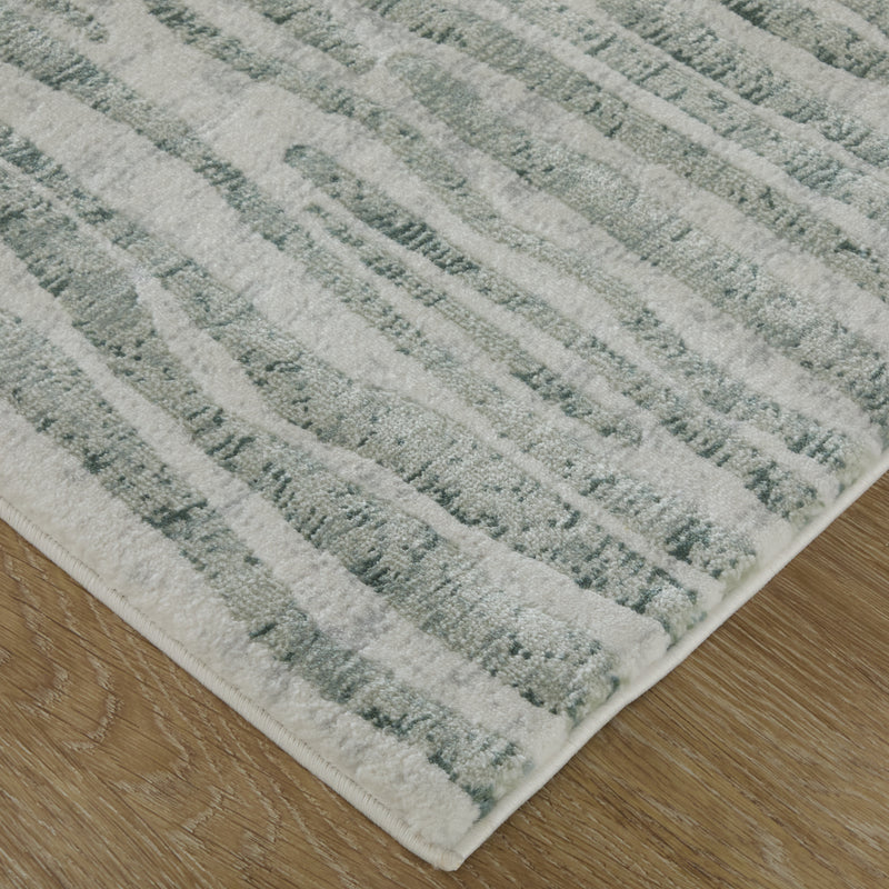 Atwell Transitional Abstract, Gray/Green/Ivory