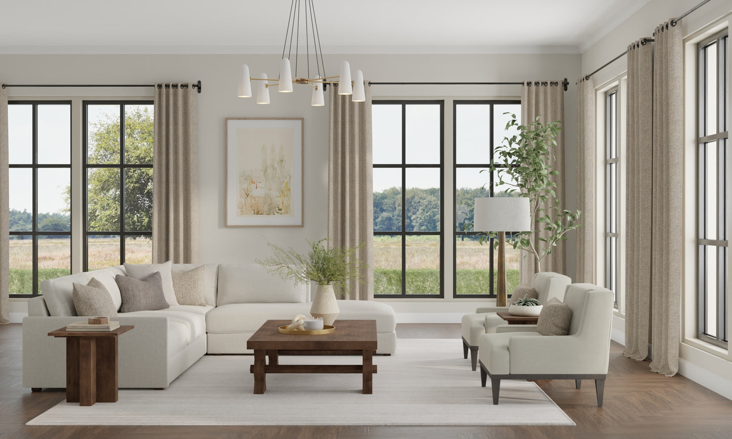Lakewood Modern Solid, Ivory/Tan