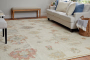 Grafton Transitional Floral & Botanical, Ivory/Orange/Gray