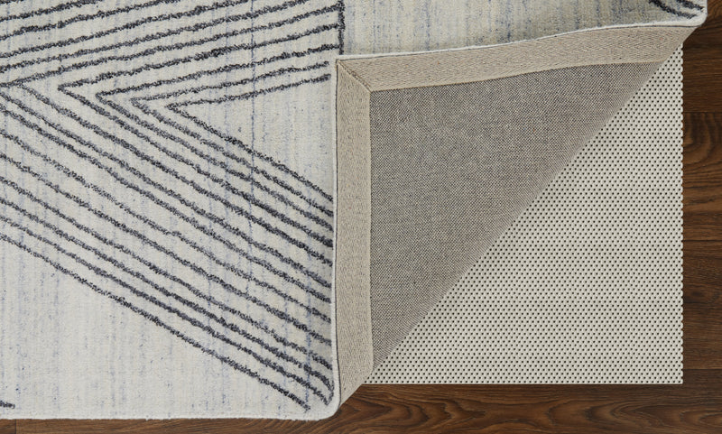 Whitton Modern Abstract, Ivory/Black