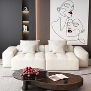 Modern Oversized Diy Combination Modular Sectional Sofa With Pillows