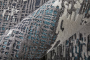 Zarah Modern Abstract, Ivory/Gray/Blue
