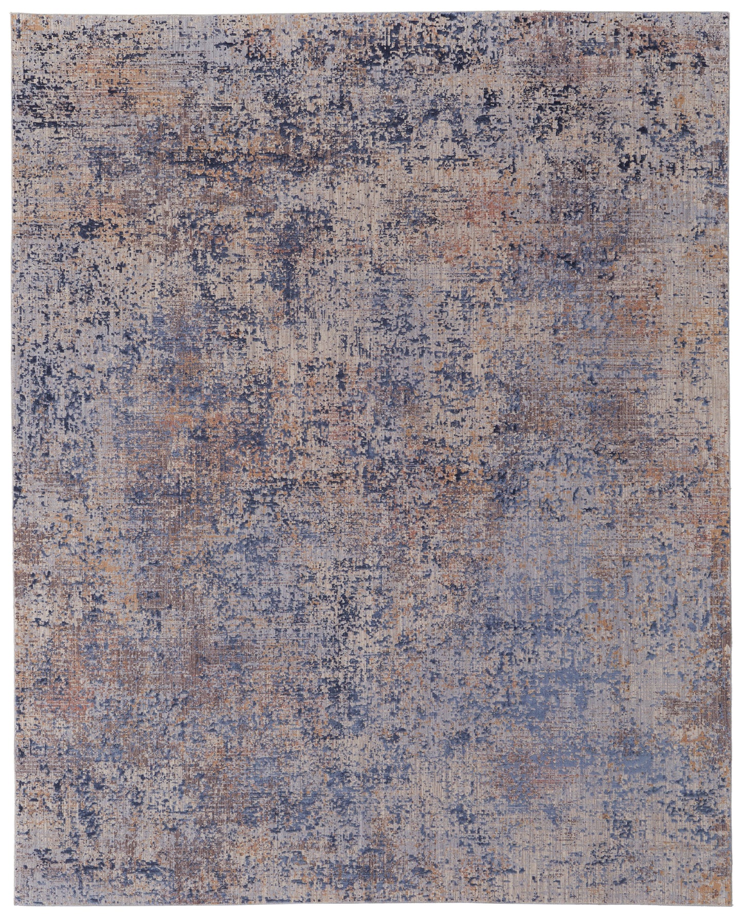 Pryor Modern Watercolor, Blue/Tan/Brown