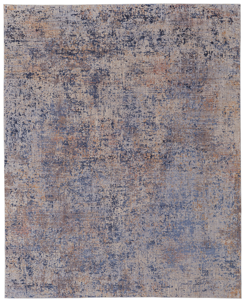 Pryor Modern Watercolor, Blue/Tan/Brown