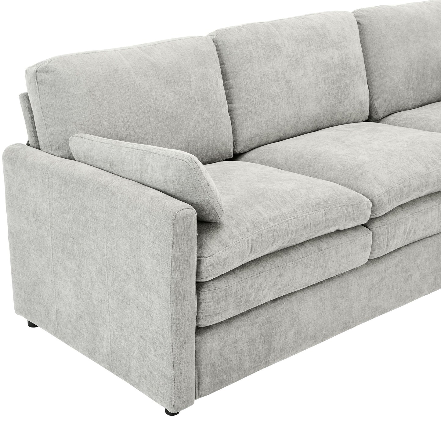 Cozy Upholstered Cushion Loveseat Sofa For Living Room
