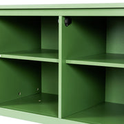 StylishTVcabinet Entertainment CenterTV Stand, TVconsoletable, Media Console, Solidwood Frame, Changhong Glass Door, Metal Handle