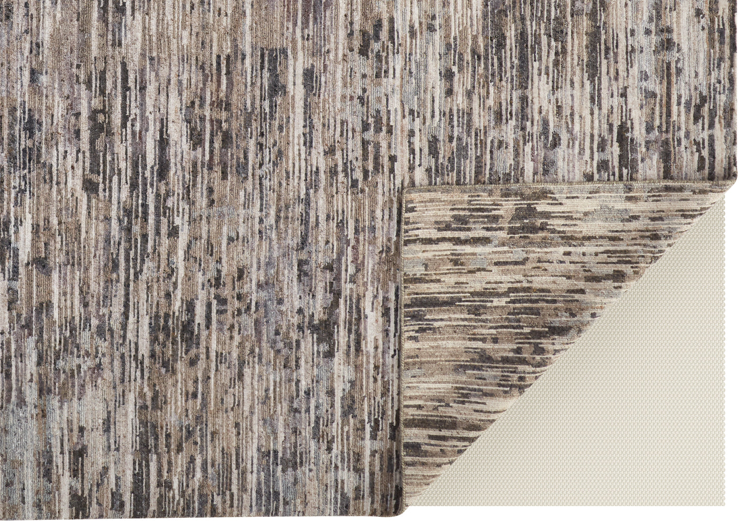 Conroe Modern Abstract, Gray/Blue/Silver