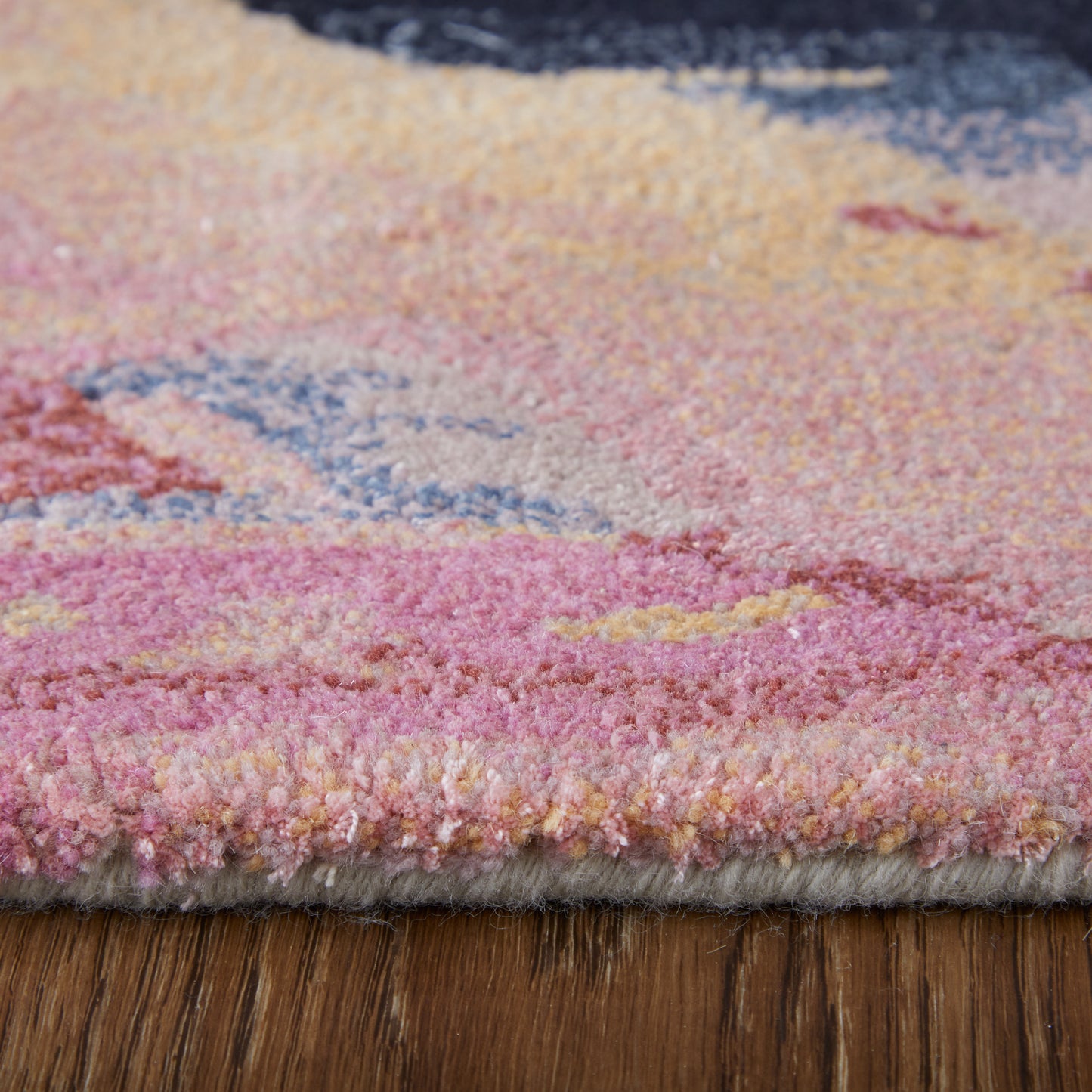 Kawai Modern Abstract, Pink/Blue/Ivory