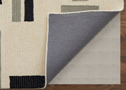 Maguire Transitional Abstract, Ivory/Taupe