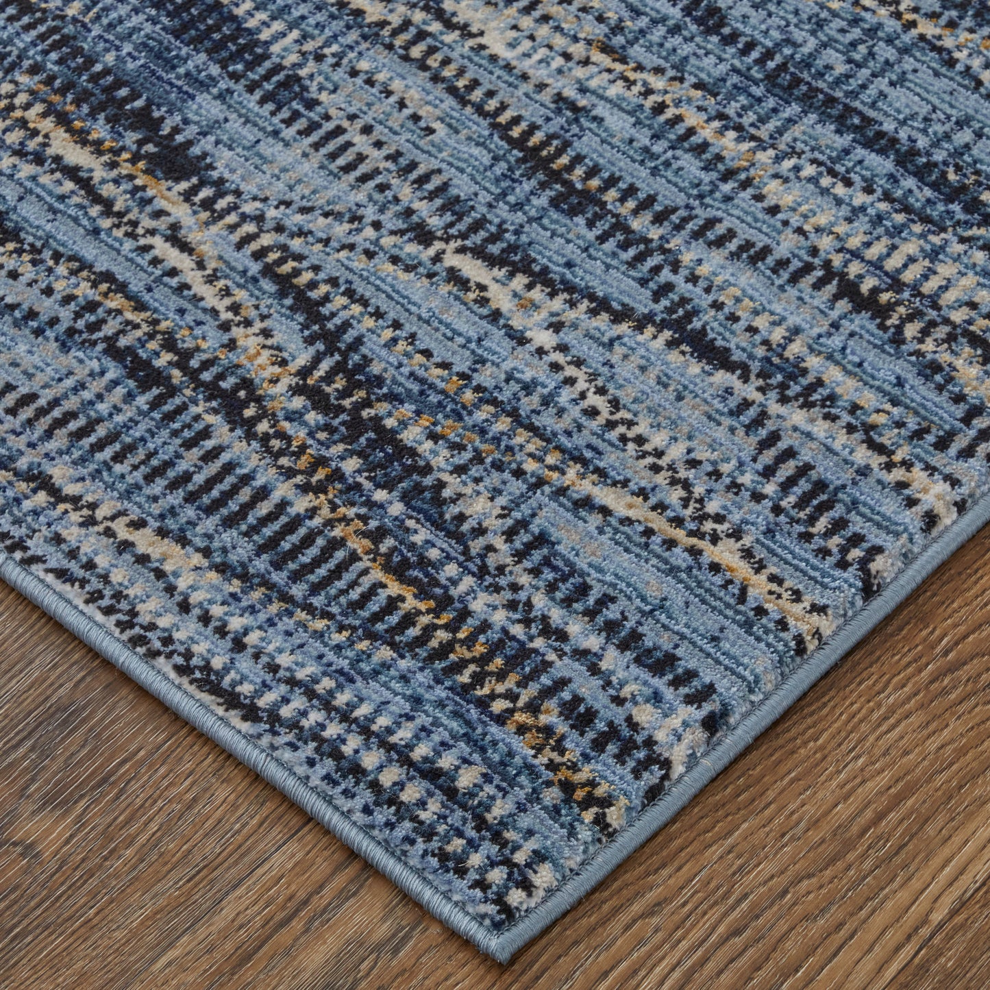 Sonora Modern Abstract, Blue/Ivory/Tan
