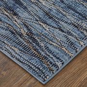 Sonora Modern Abstract, Blue/Ivory/Tan