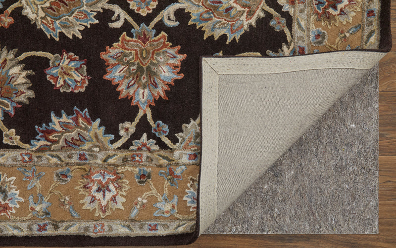 Prescott Traditional Floral & Botanical, Brown/Tan/Orange