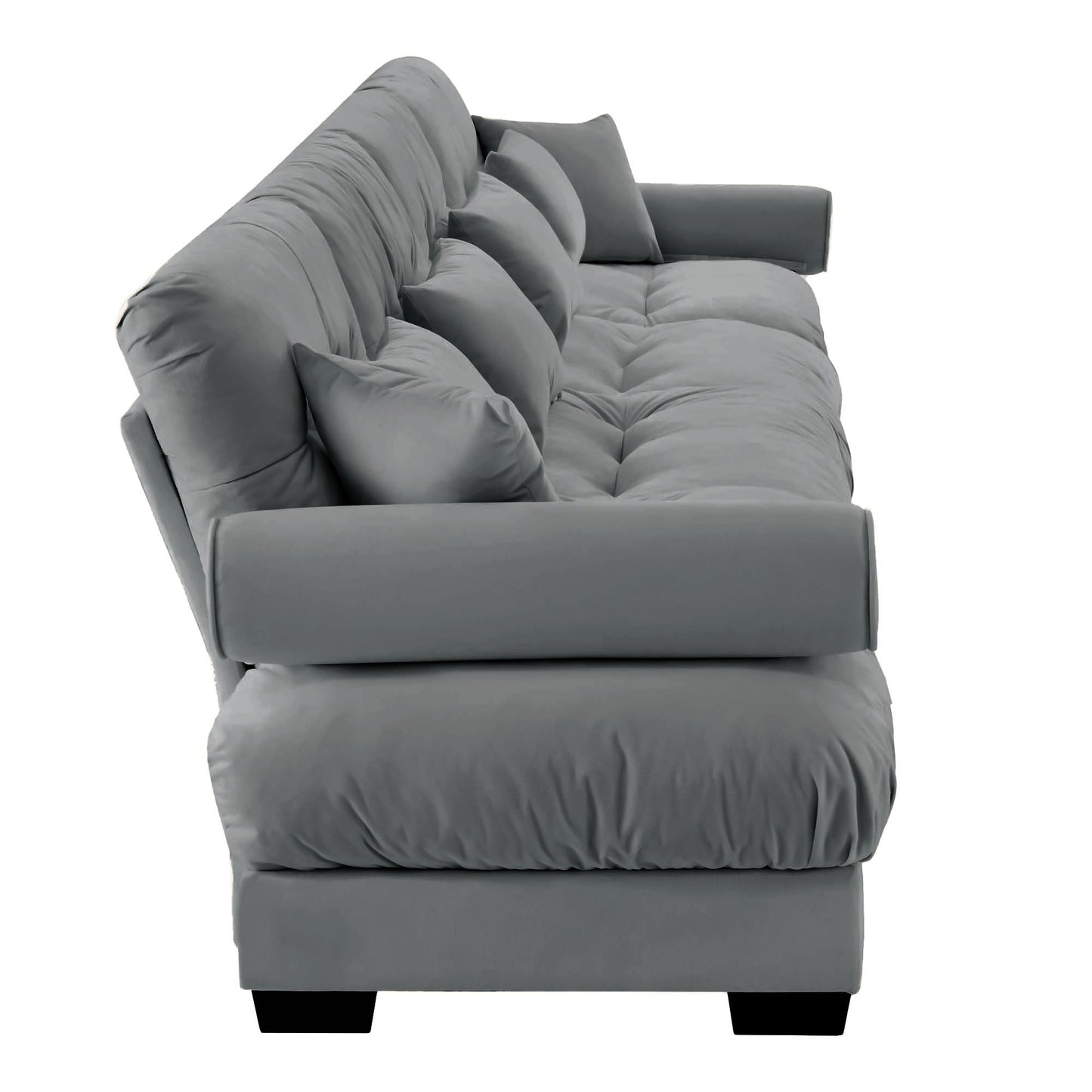 Super Comfort Oversized Modular Sectional Sofa, Deep Seat Convertible L Shaped Couch