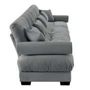 Super Comfort Oversized Modular Sectional Sofa, Deep Seat Convertible L Shaped Couch