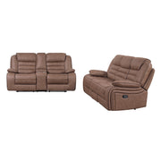 LUCIUS BROWN RECLINING SOFA
