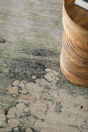Sonora Modern Abstract, Green/Ivory/Tan