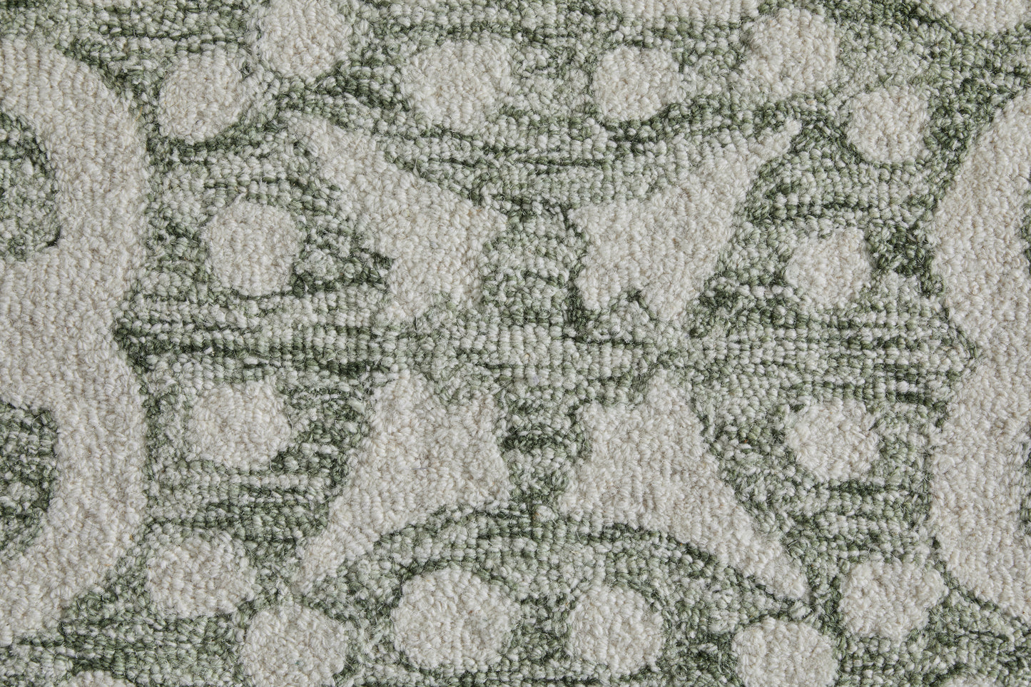 Belfort Traditional Floral & Botanical, Ivory/Green