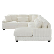 Oversized Sectional Sofa U - Shaped Sofa Couch Modern Sofa Upholstered In Soft With A Chaise Lounge For Living Room