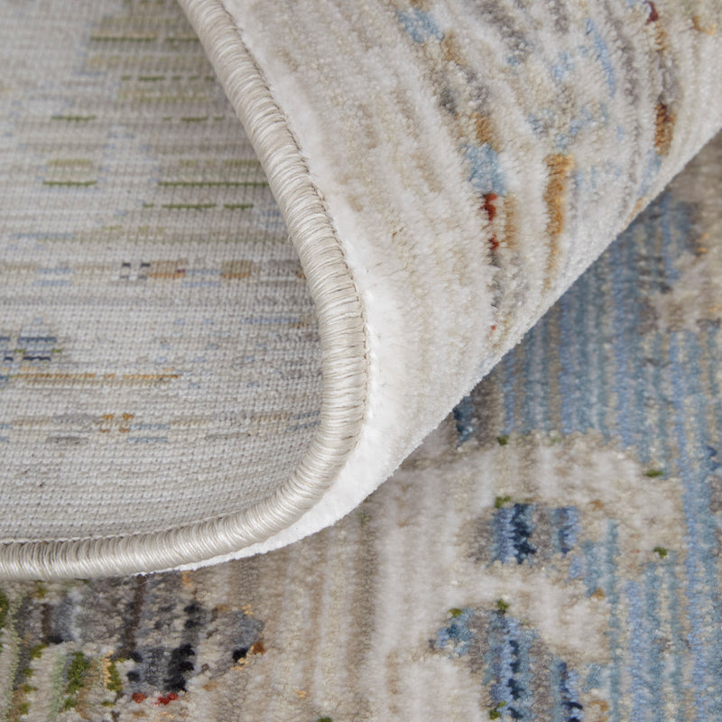 Melrose Traditional Floral & Botanical, Tan/Blue/Red