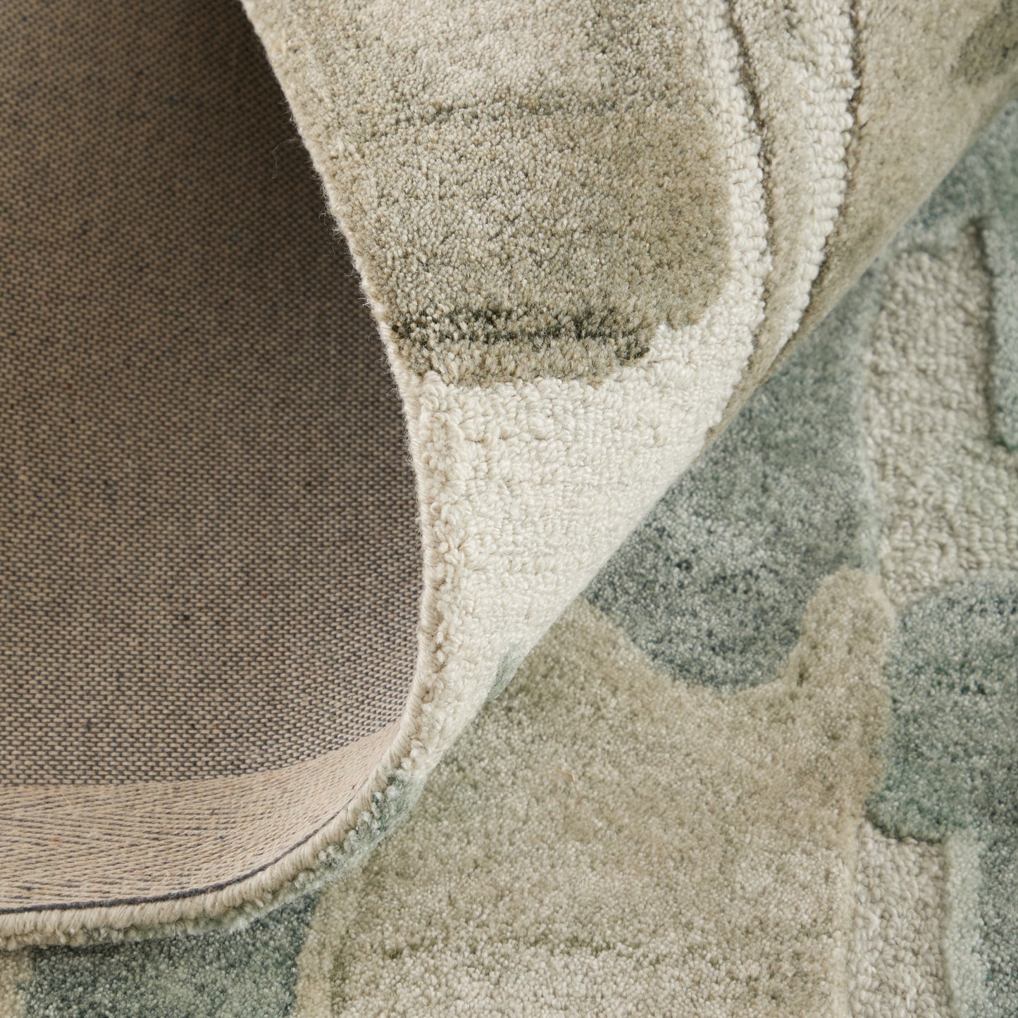 Kendall Modern Abstract, Green/Brown/Ivory