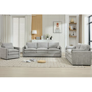 Cozy Upholstered Sofa Set For Living Room