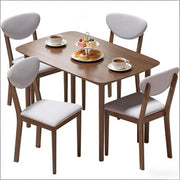 (Old SKU:T3971S00214)Stable Dining Table Set,Compact Kitchen Table and Chairs,Modern Style 5-piece Dining Table Set