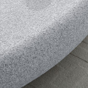53.35''Fiberglass Elliptical Coffee Table for Living Room Vintage Table,Matte Rocks Table front of the Sofa, Irregular Center Table,No Need Assembly